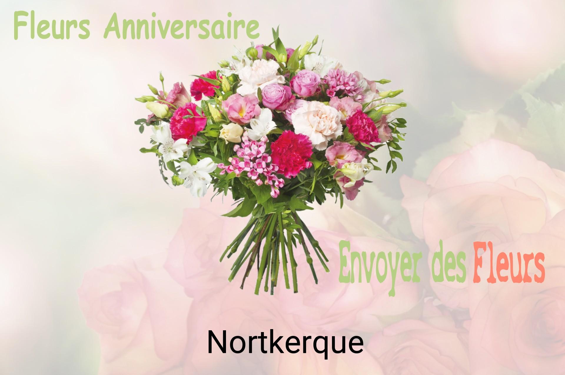Bouquet de fleurs d’anniversaire livré à Nortkerque
