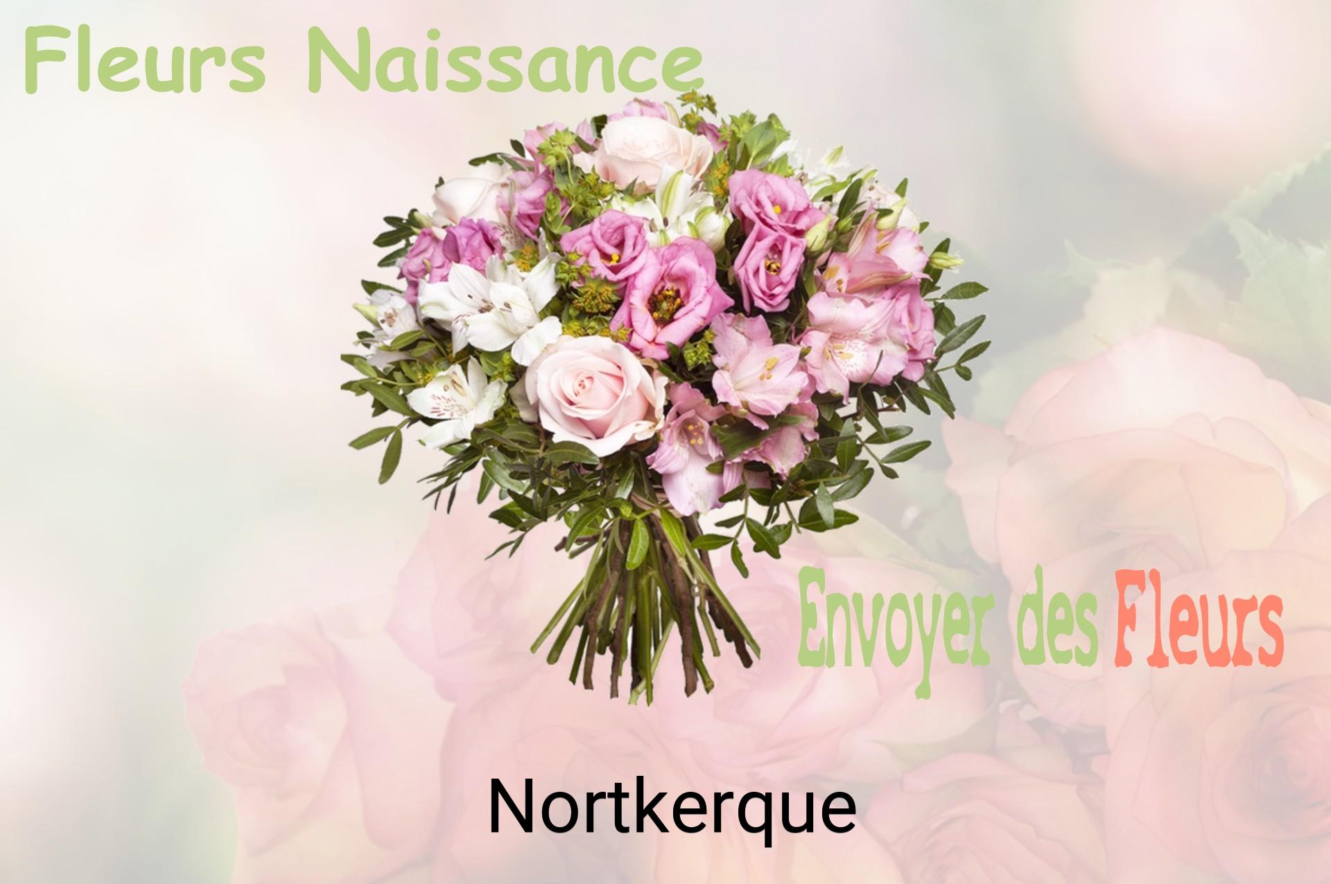 Bouquet de fleurs de naissance livré à Nortkerque