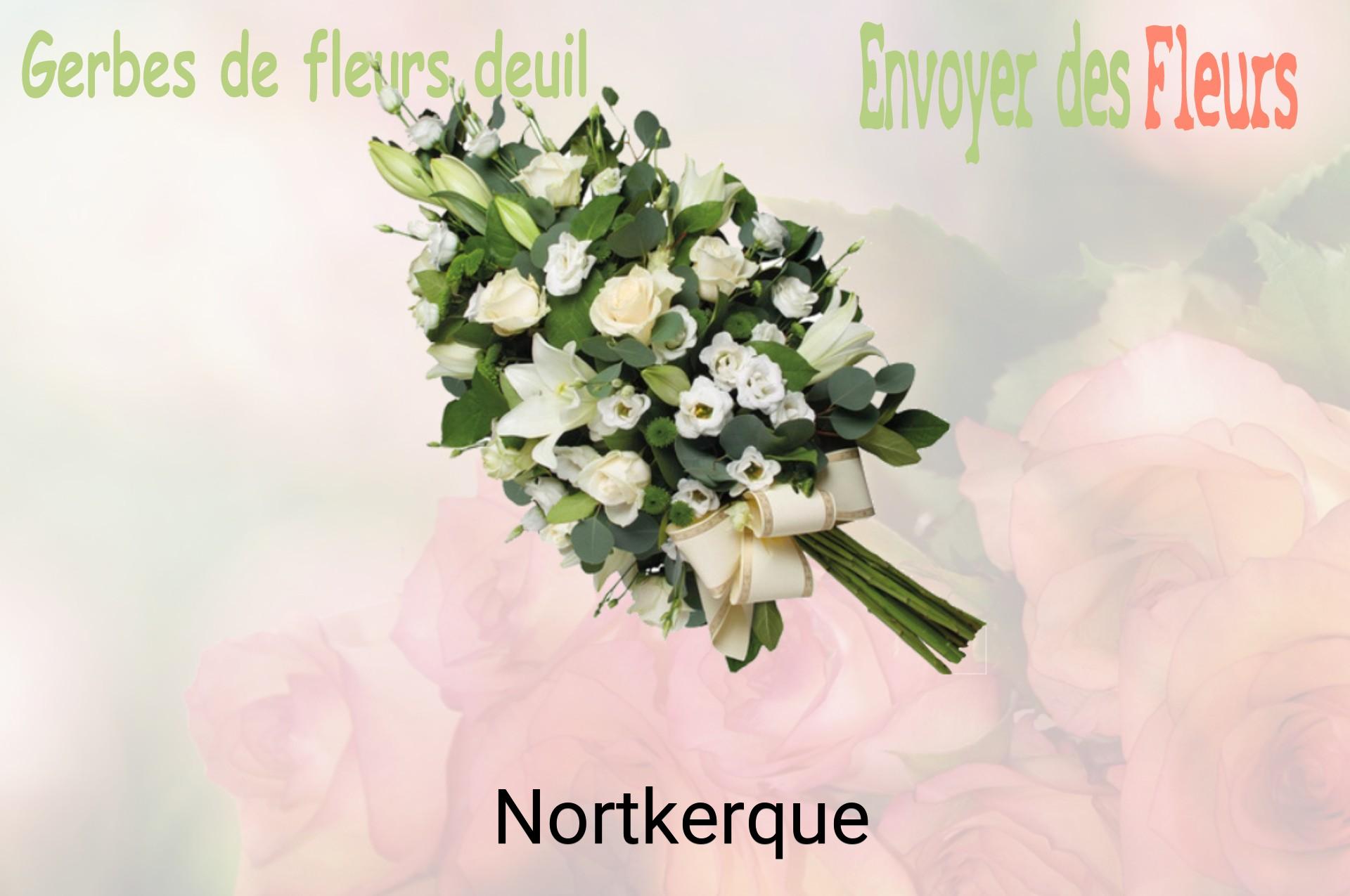 Gerbe de fleurs de deuil livrée à Nortkerque
